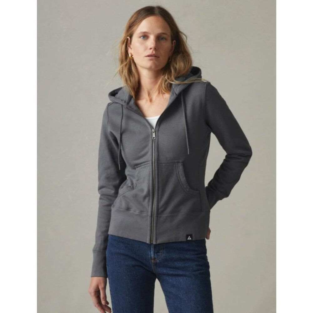 NWOT American Giant‎ Womens Medium Full Zip Hoodie Iron Gray Sweatshirt
